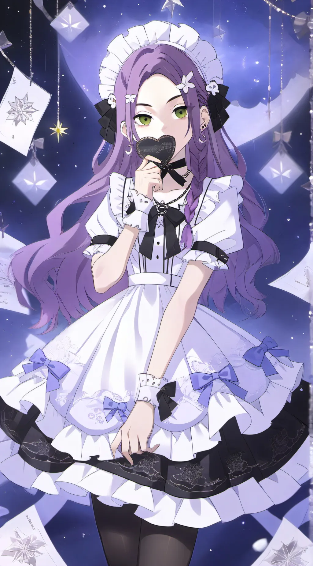 ai character: miss pencil  background