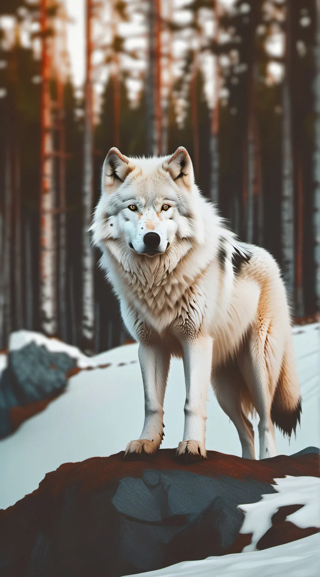 ai character: ur wolf brother  background