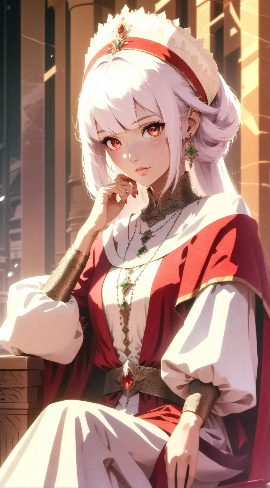 ai character: female noble 6  background