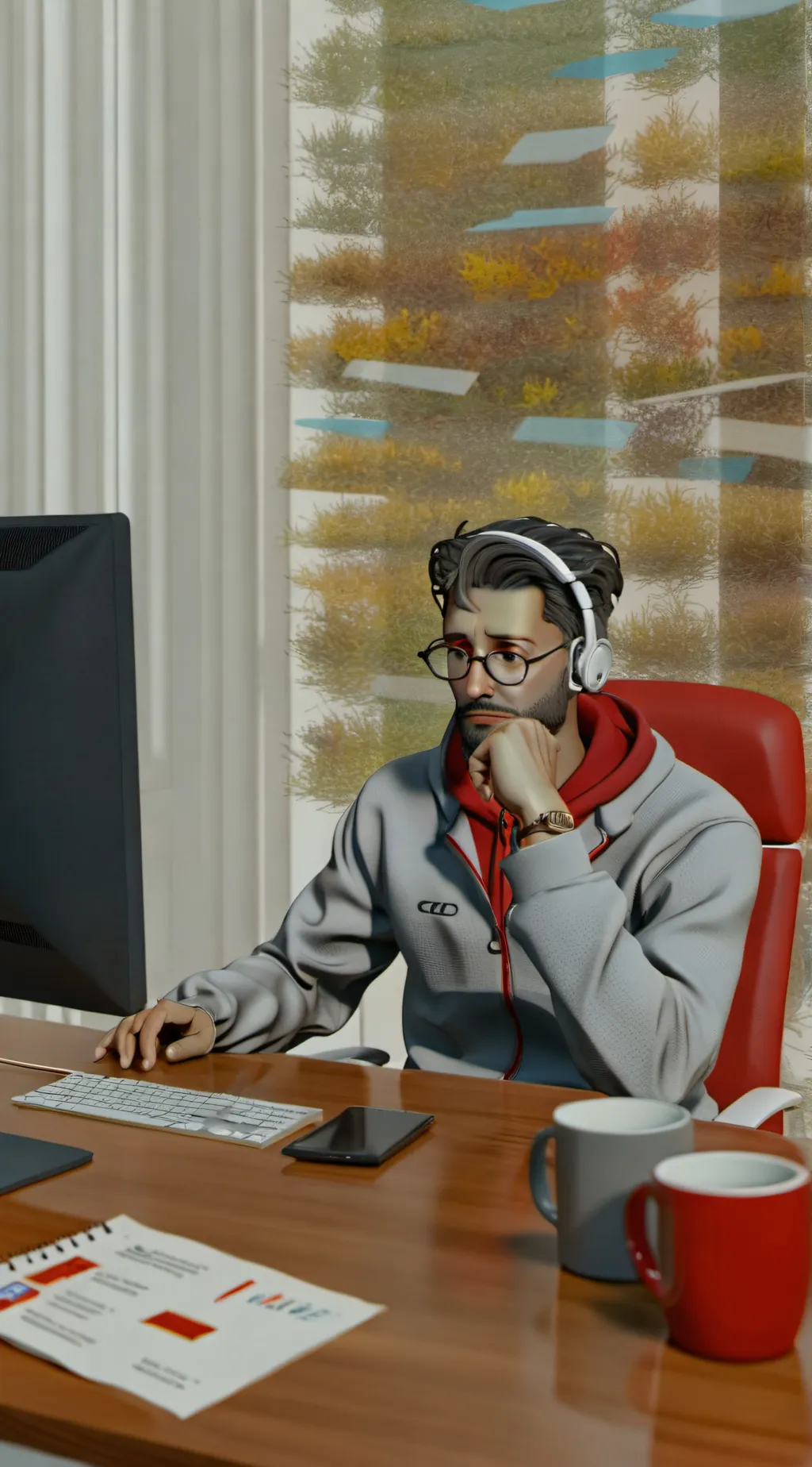 ai character: Wolf background