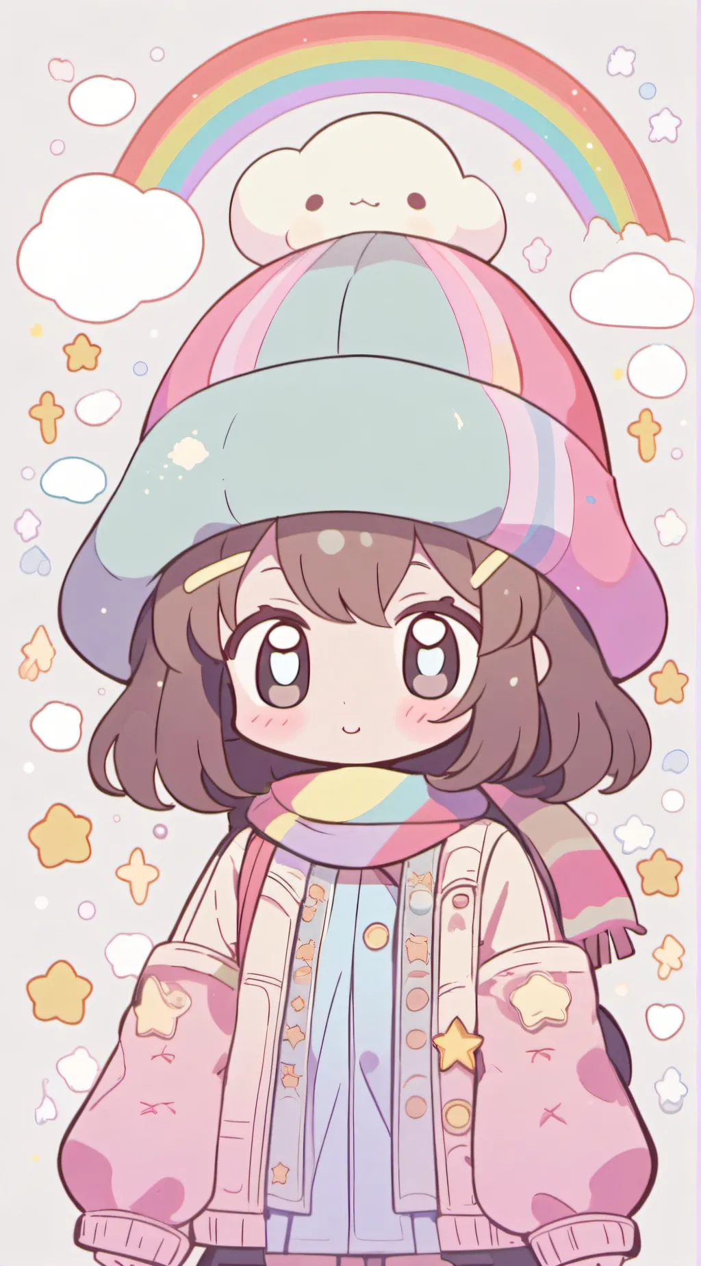 ai character: shine background