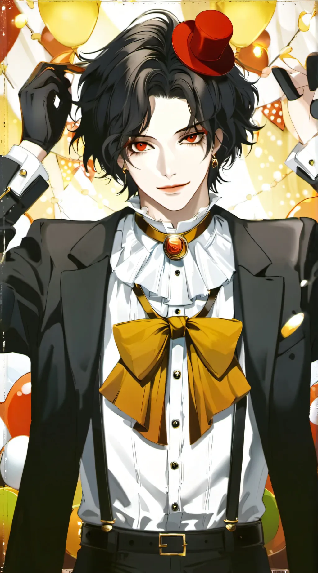 ai character: Julian👹🤡✨💅🏾 background