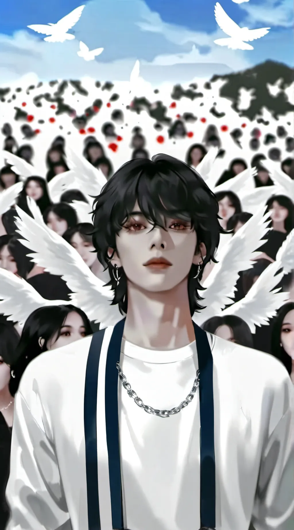 ai character: JUNGKOOK  background