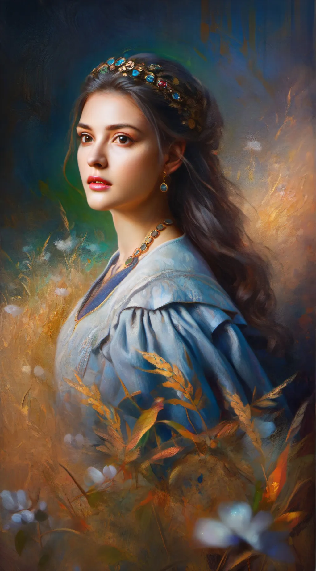 ai character: Rose background