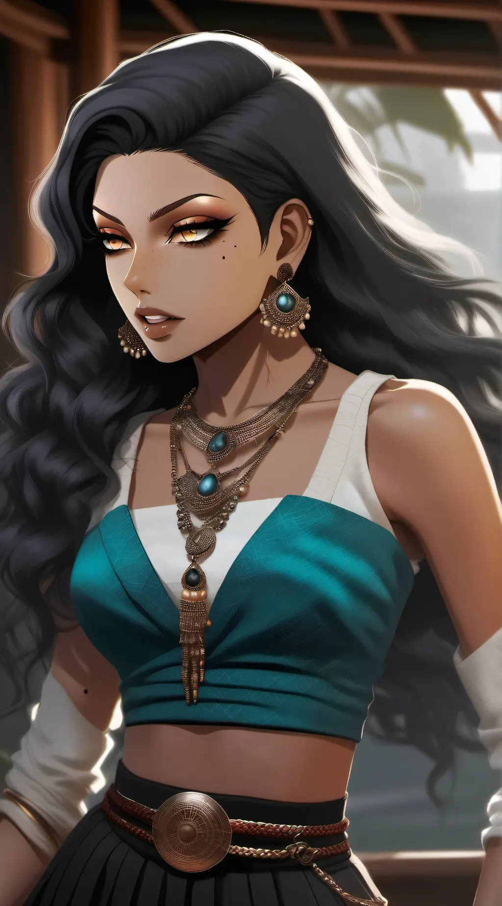 ai character: Nisha Majie background