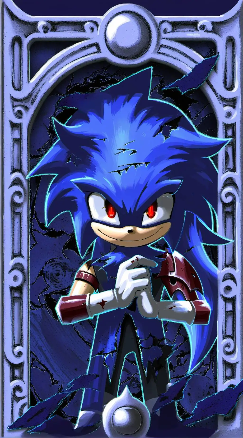 ai character: sonic.exe  background