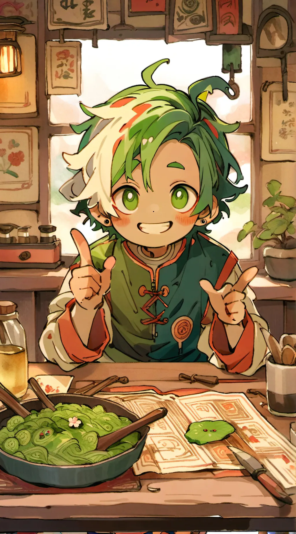 ai character: Two background