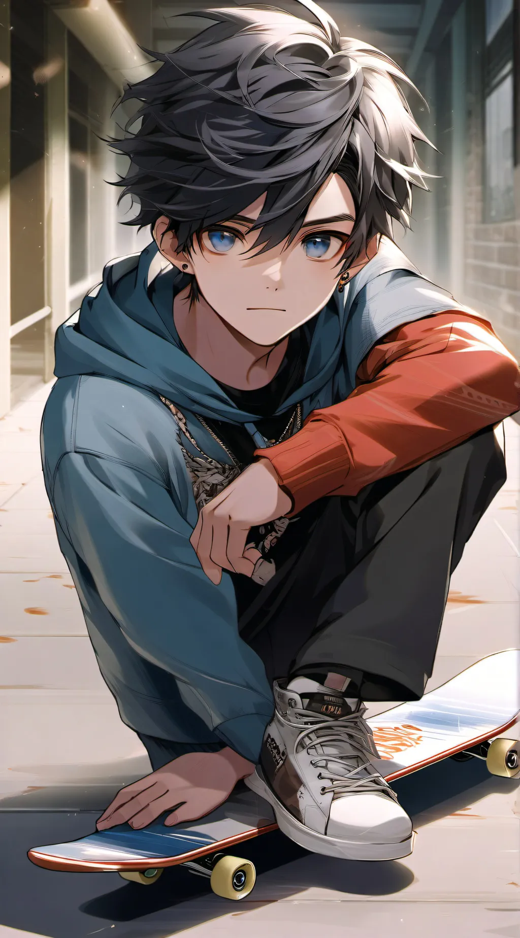 ai character: Adam  background