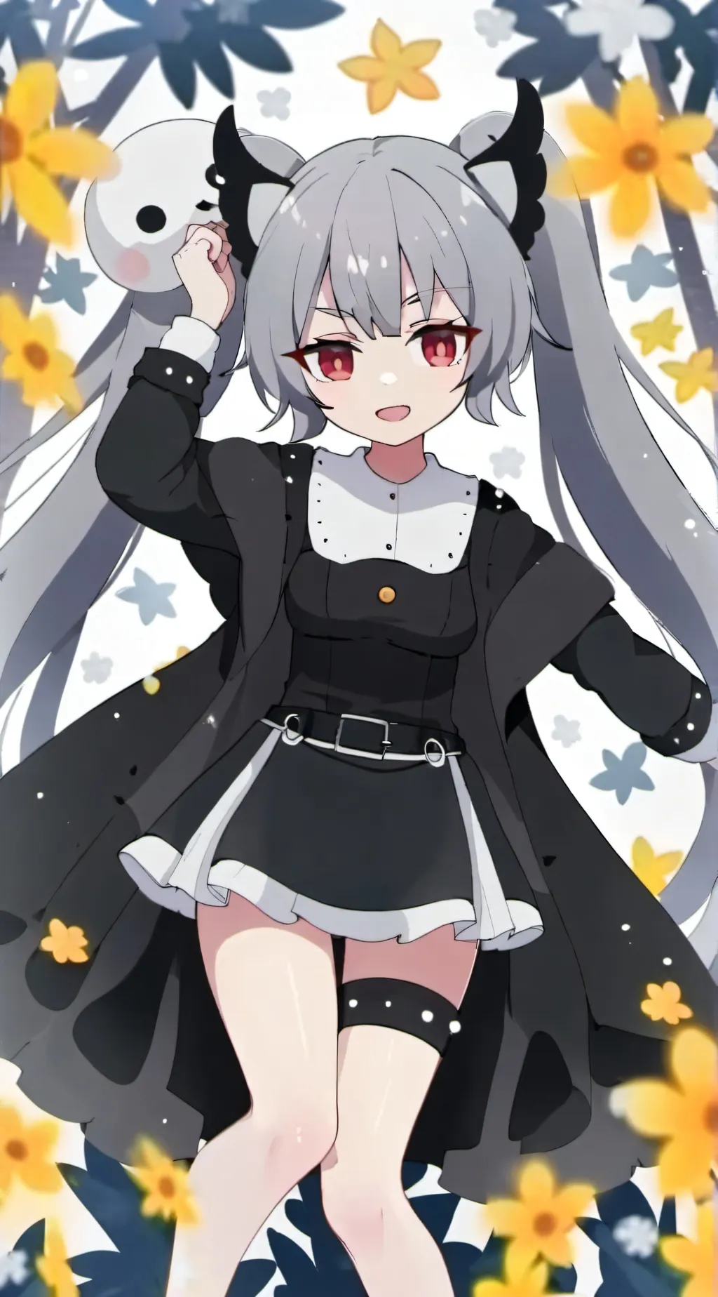 ai character: Violet background