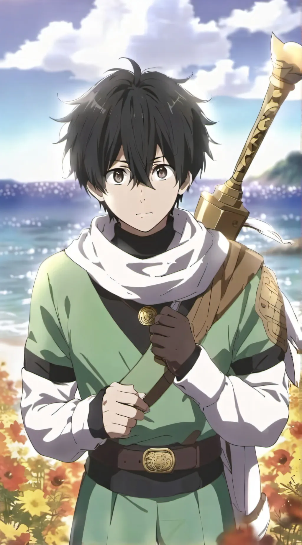 ai character: Naofumi Itiwani  background