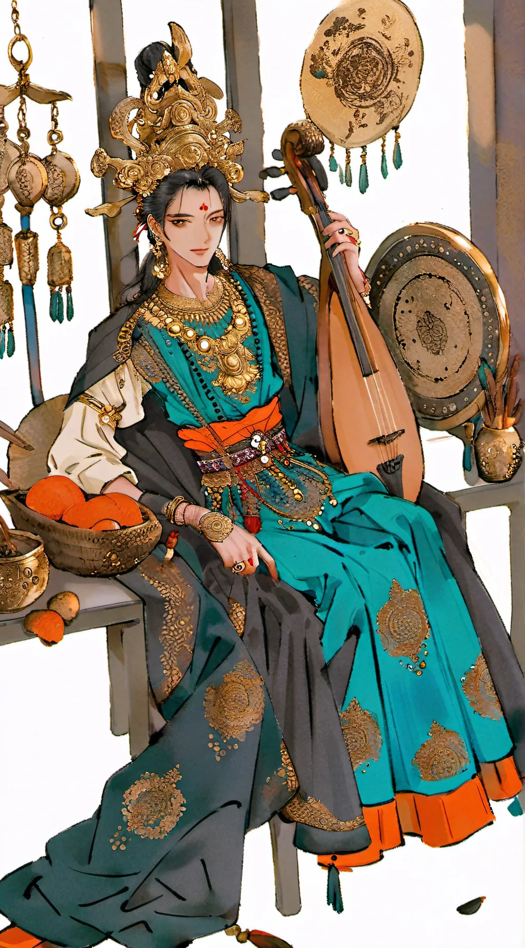 ai character: chichi  background