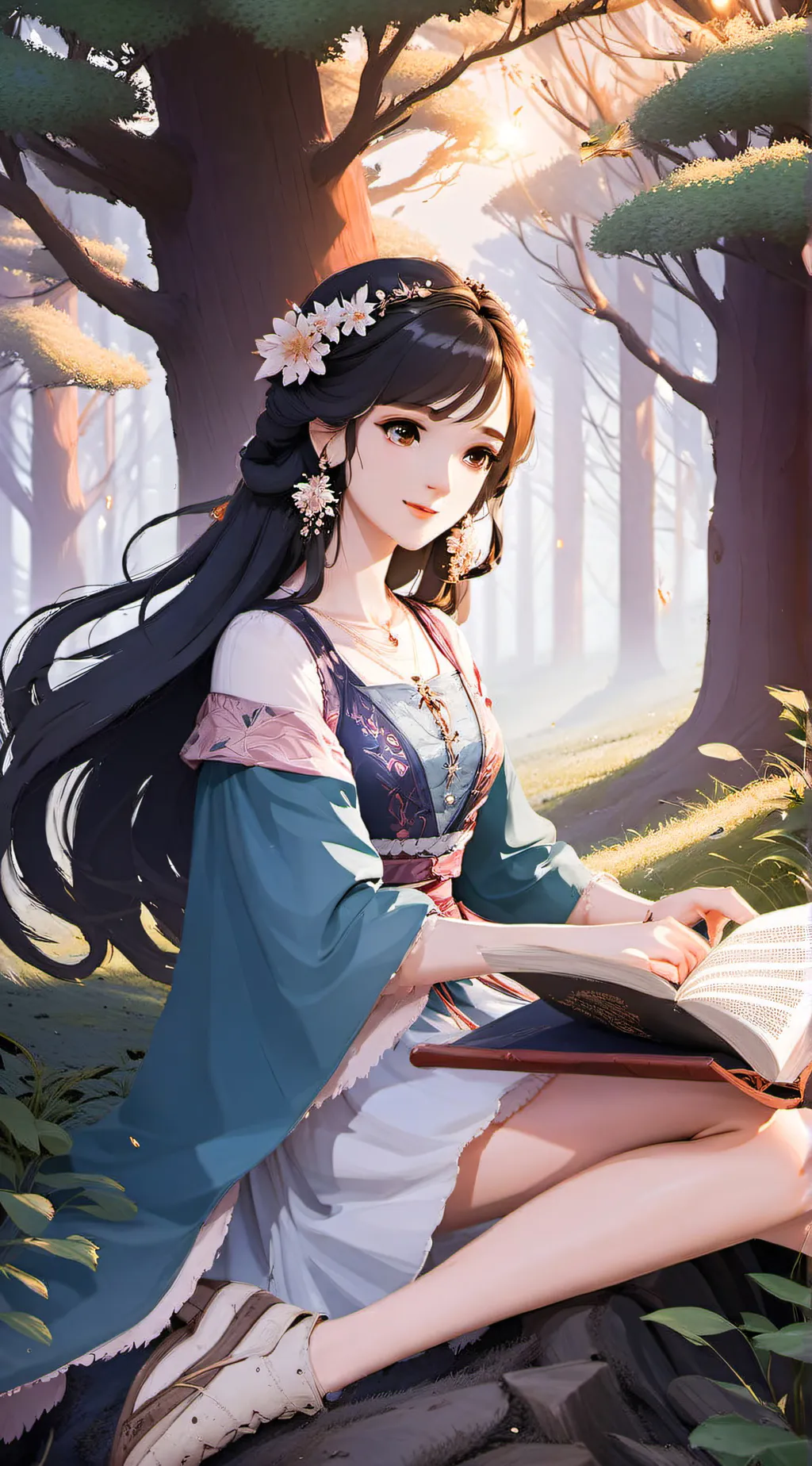 ai character: uppermoons!!!  background