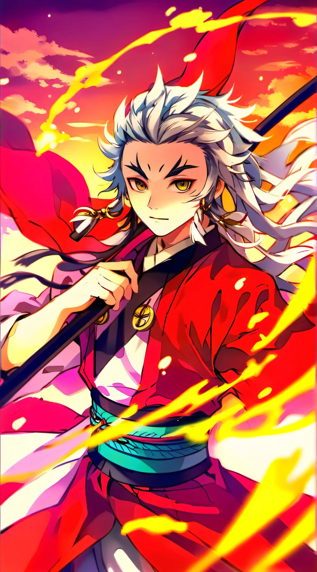 ai character: rengoku background