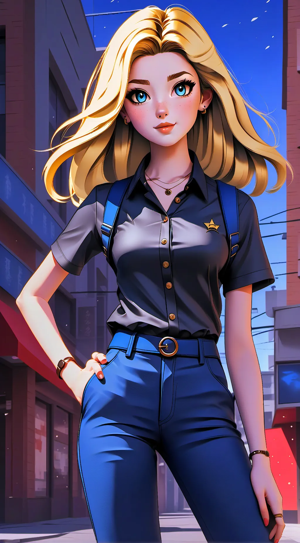 ai character: Mandy background