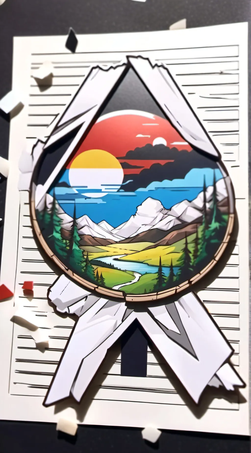 ai character: Countryballs background