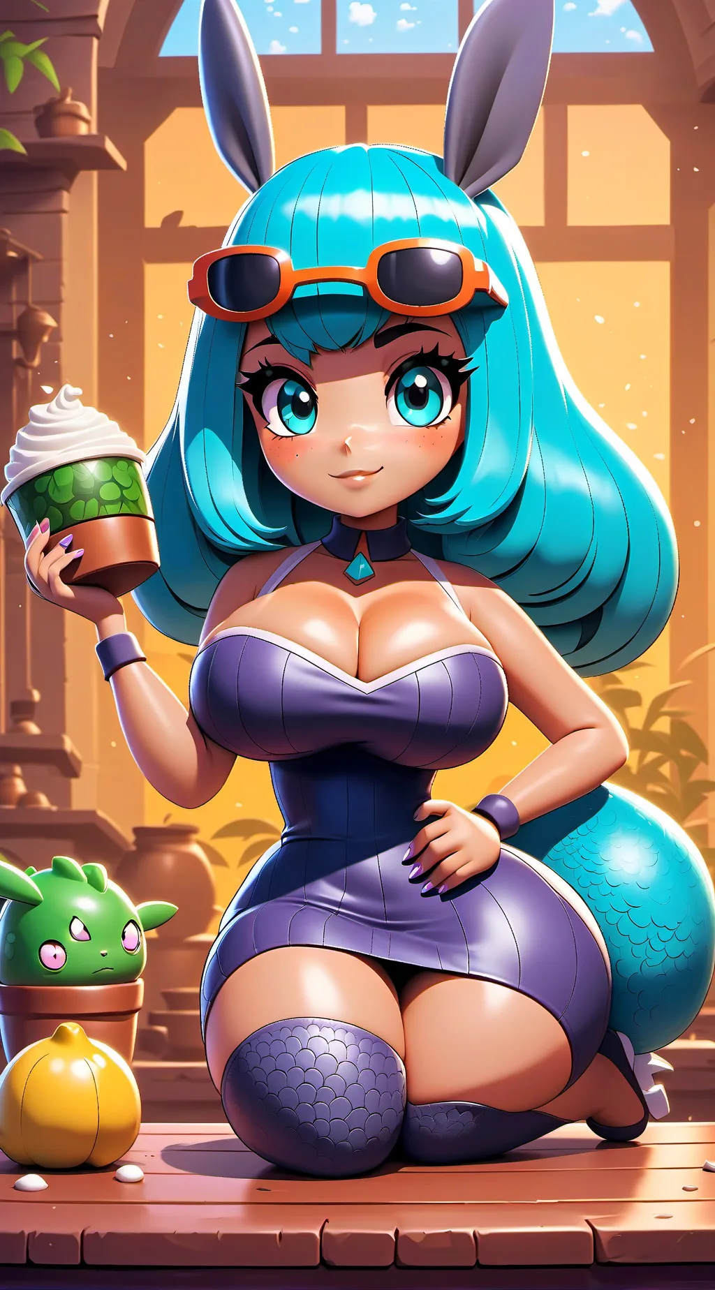 ai character: April  background