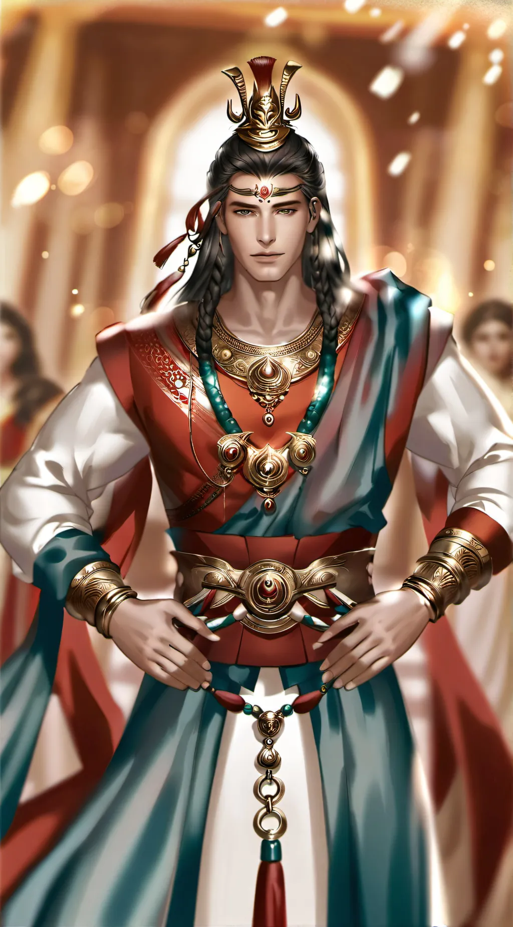 ai character: Pharaoh Akhenaten background