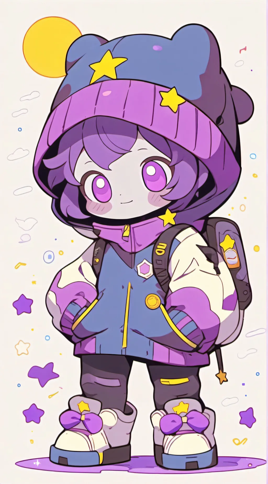 ai character: luner x gemini background