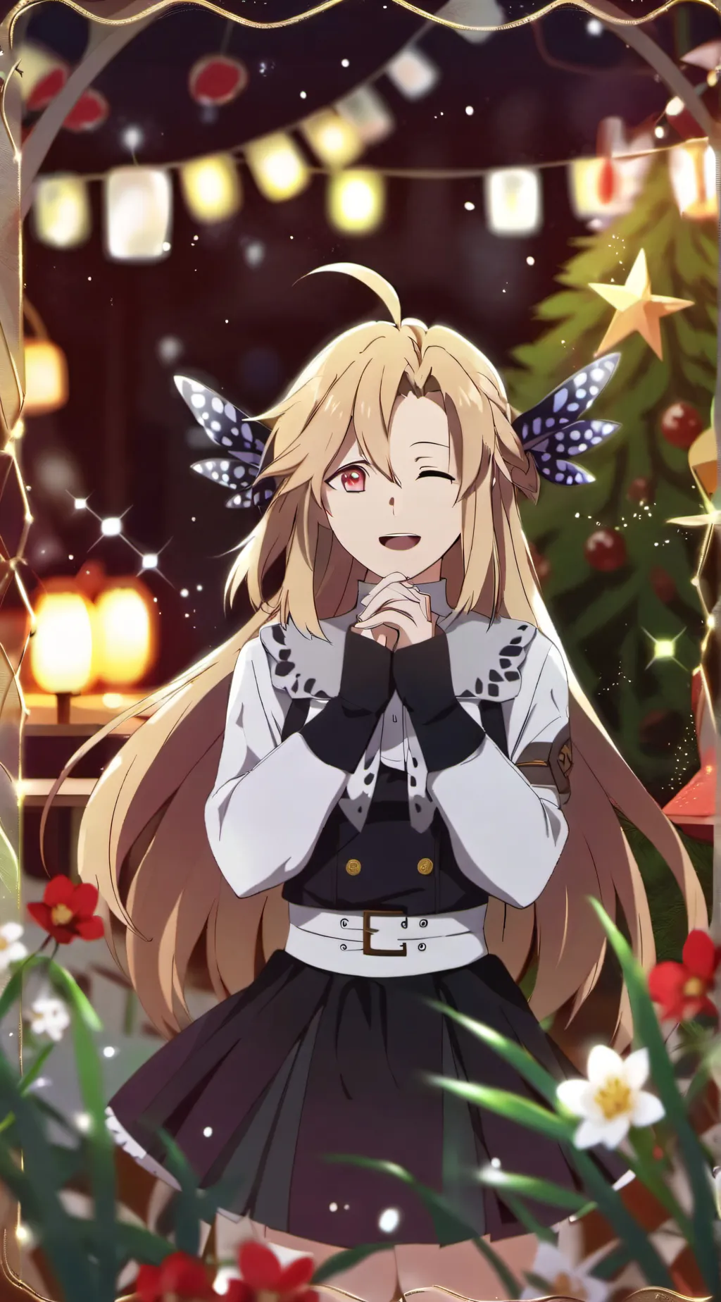 ai character: Denki as a girl background