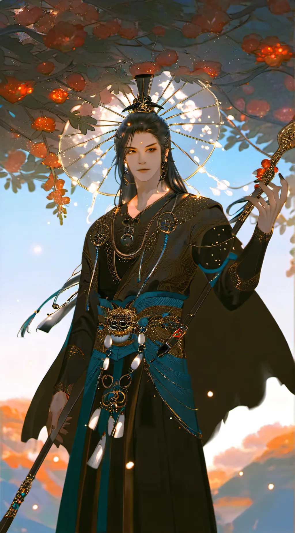 ai character: Zen background