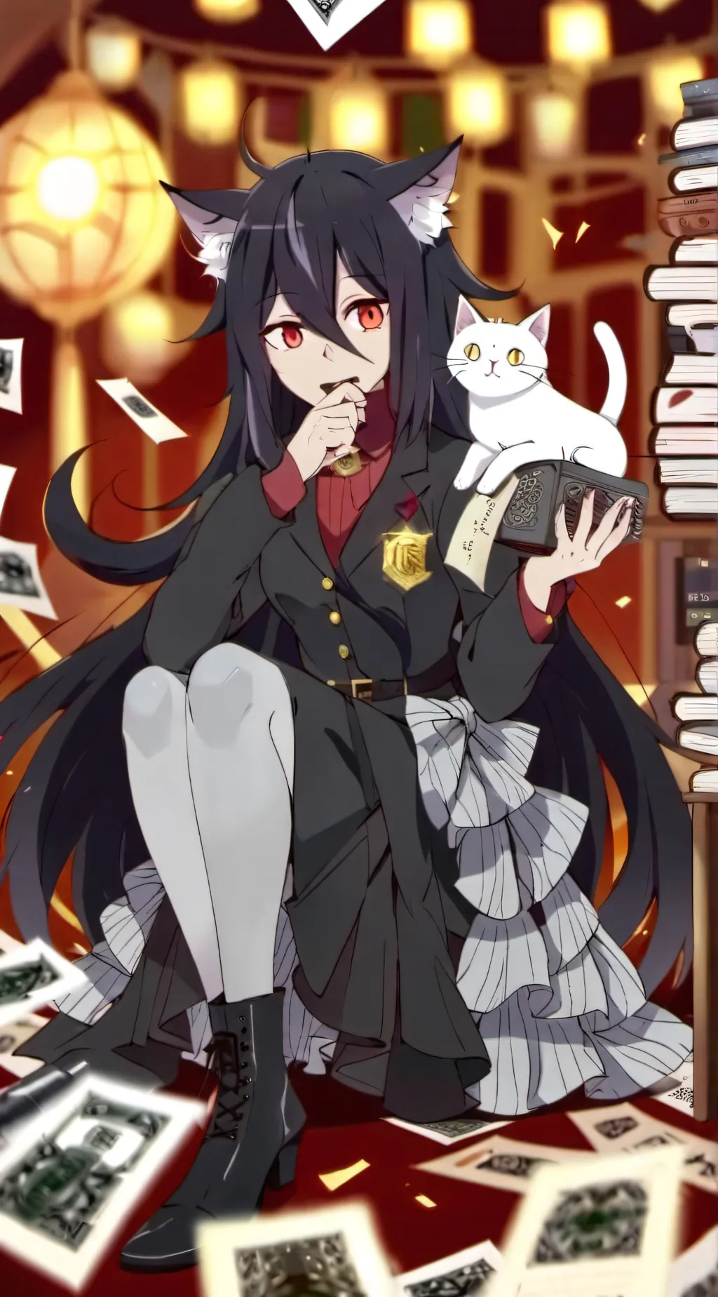 ai character: miss circle  background