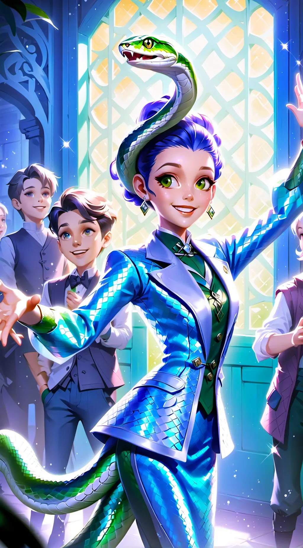 ai character: dance background