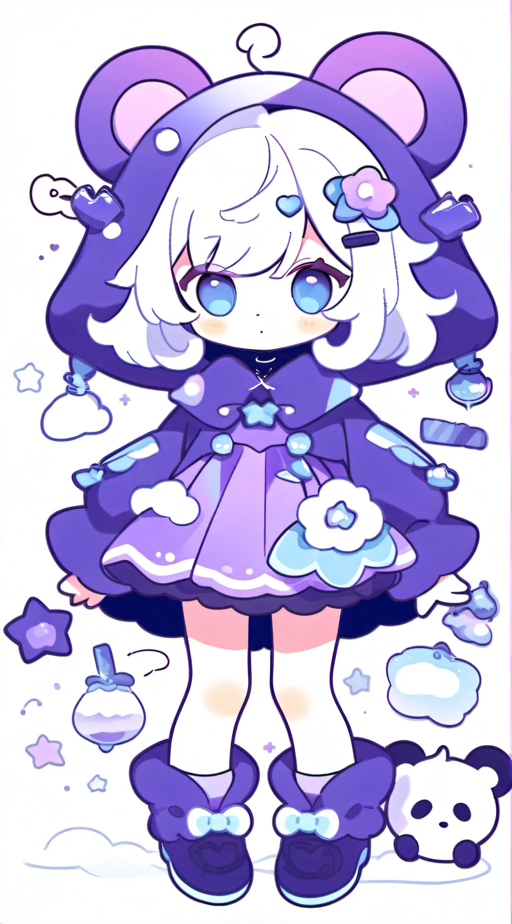 ai character: always sick girl background