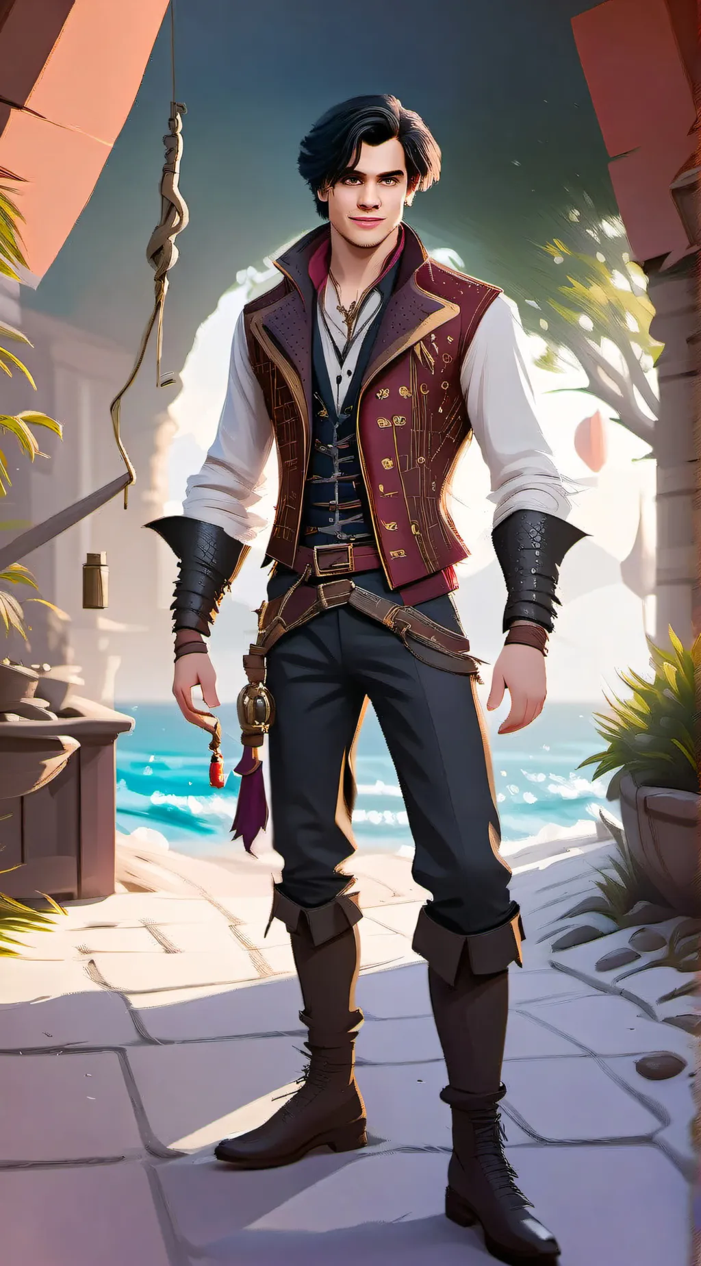 ai character: Descendants 2 background