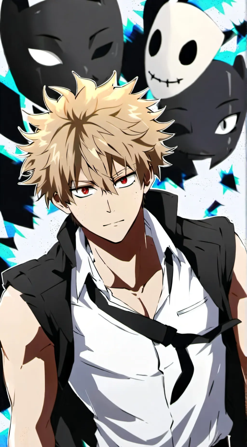 ai character: Katsuki Bakugo background