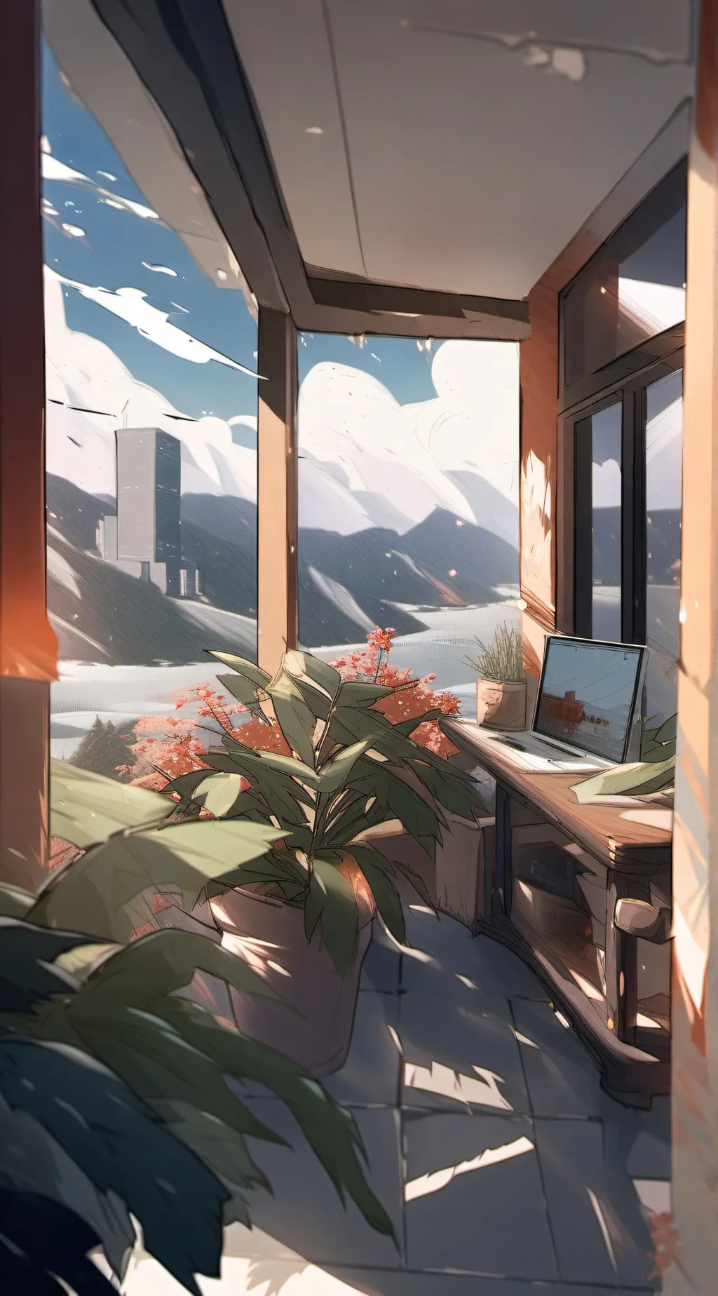 ai character: meeting background