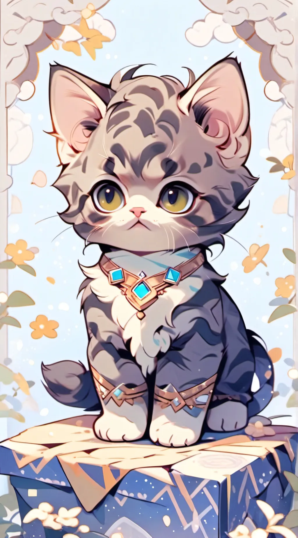 ai character: Cat background