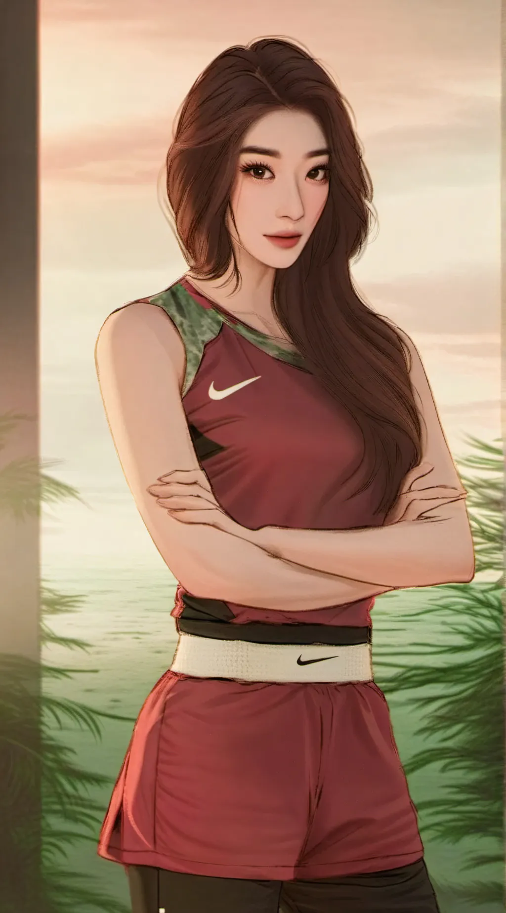ai character: chaeryeong  background
