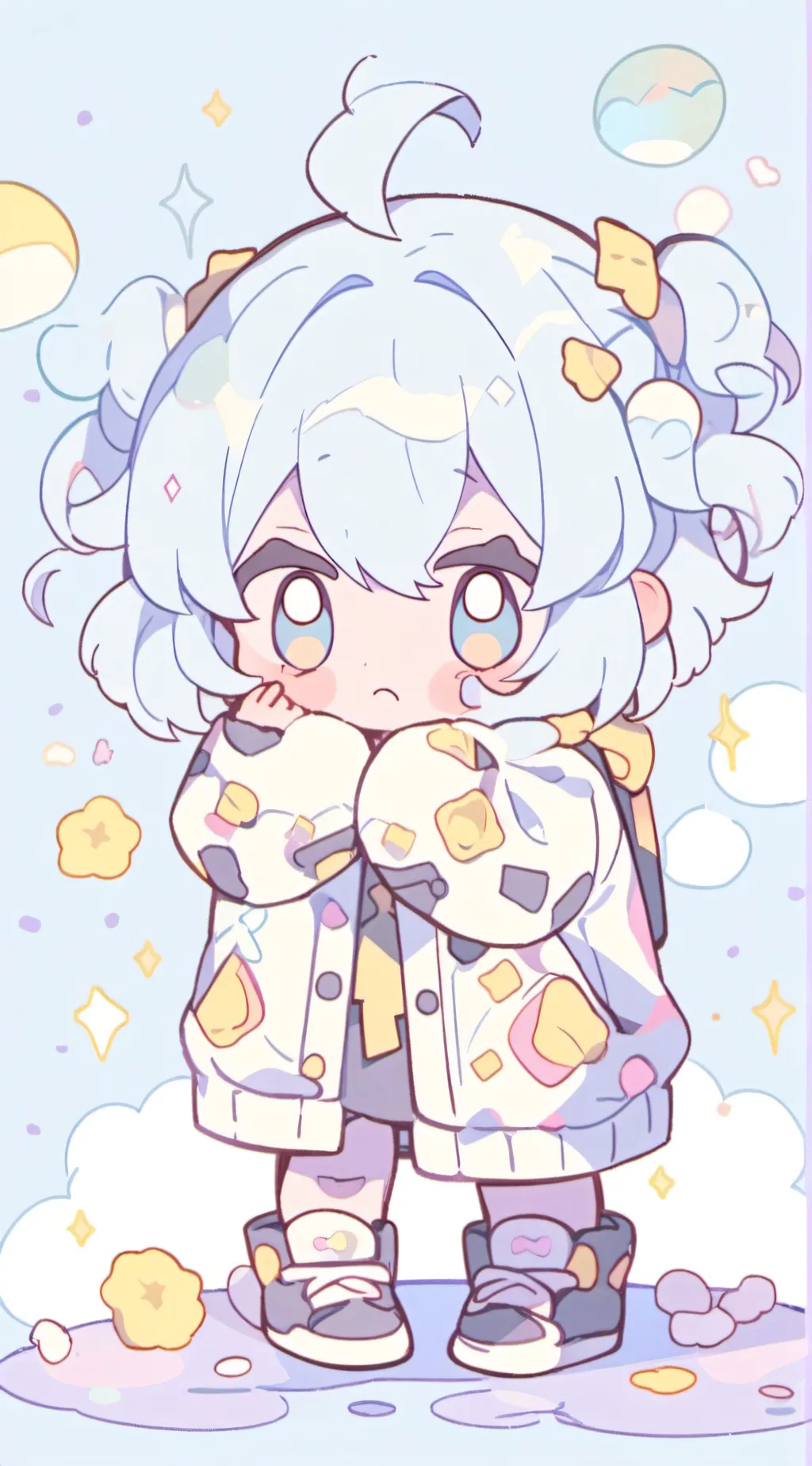 ai character: Moon background