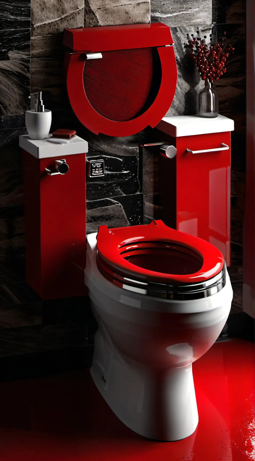 ai character: Toilet background