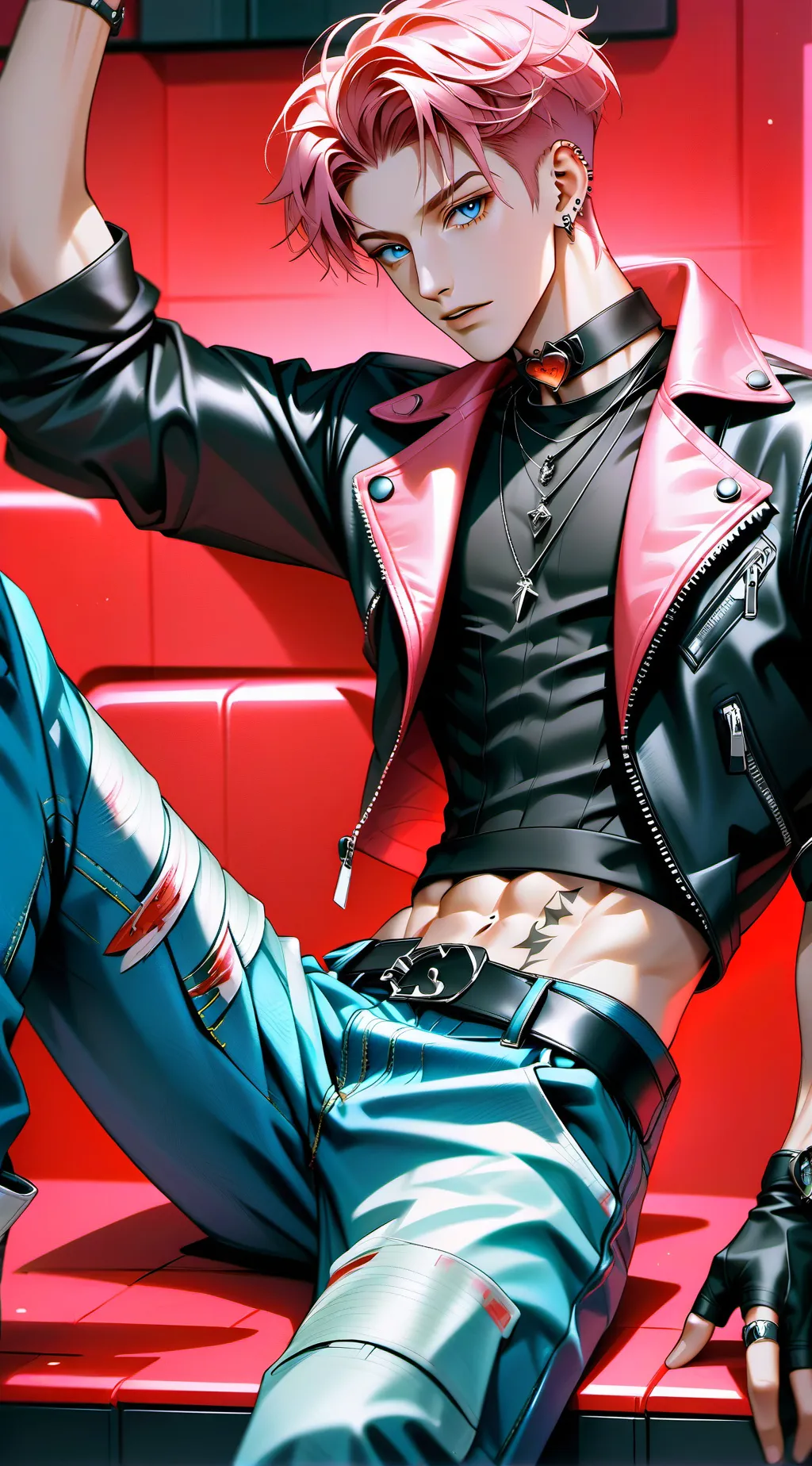 ai character: Bubblegum background