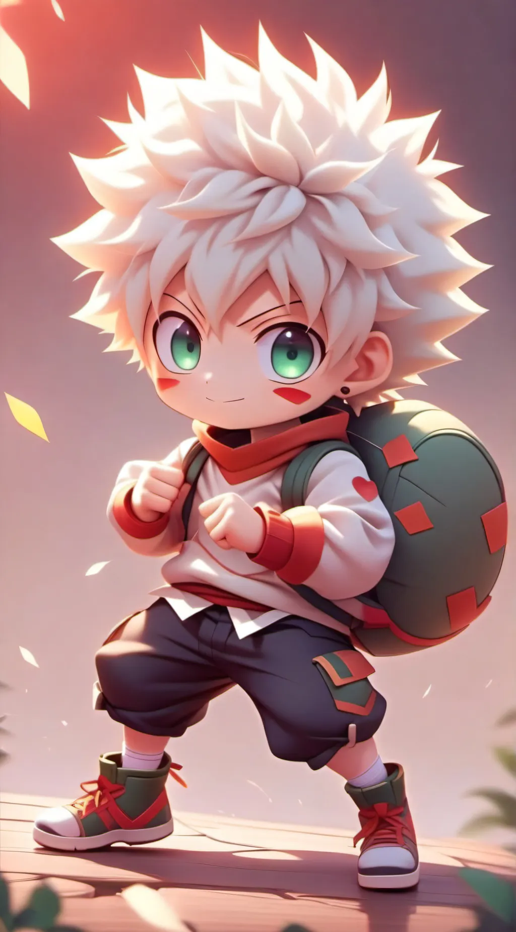 ai character: bakugou  background