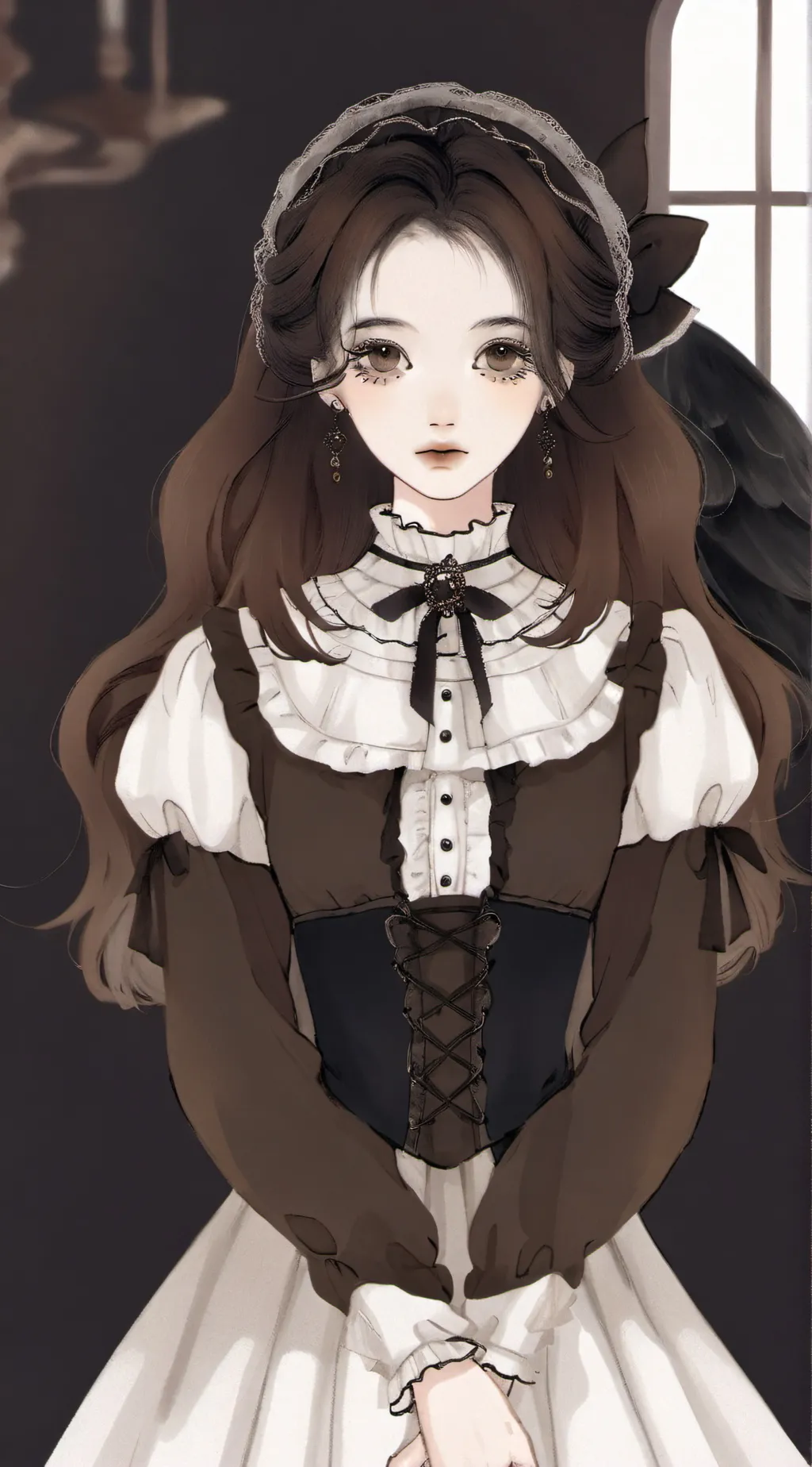 ai character: Leah  background
