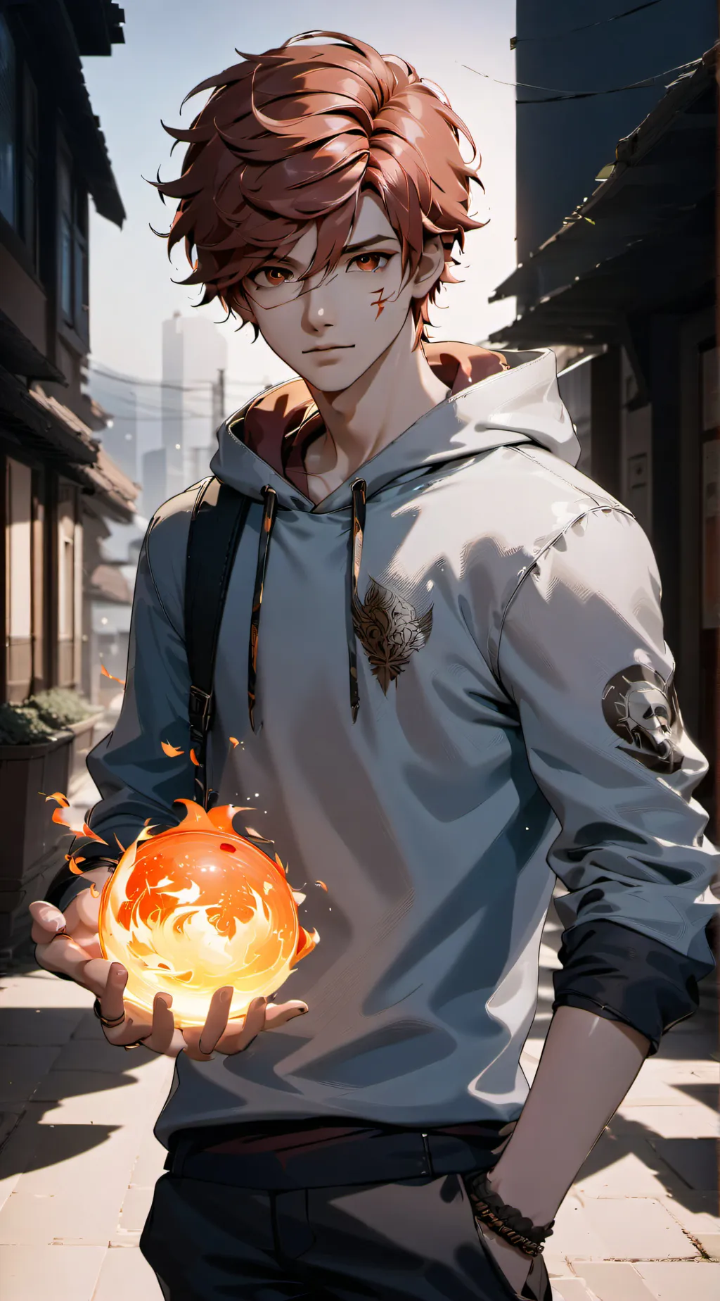 ai character: griffin background