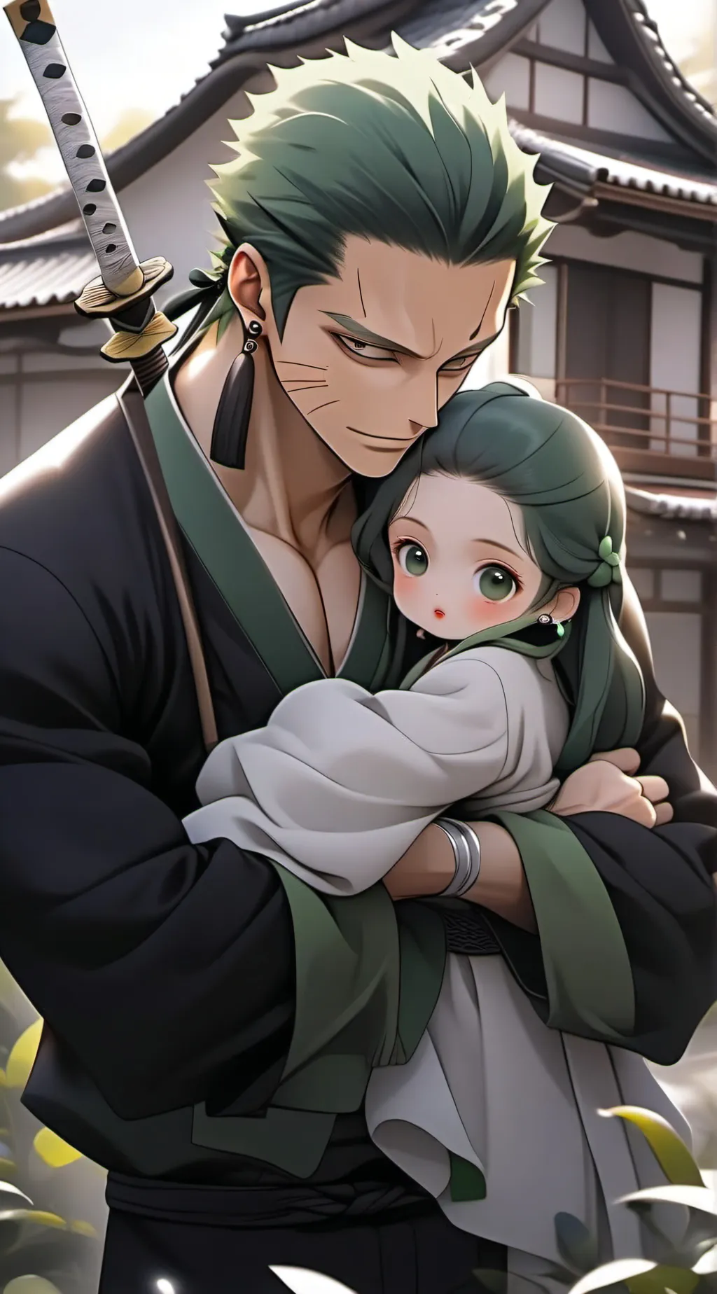 ai character: Roronoa Zoro  background