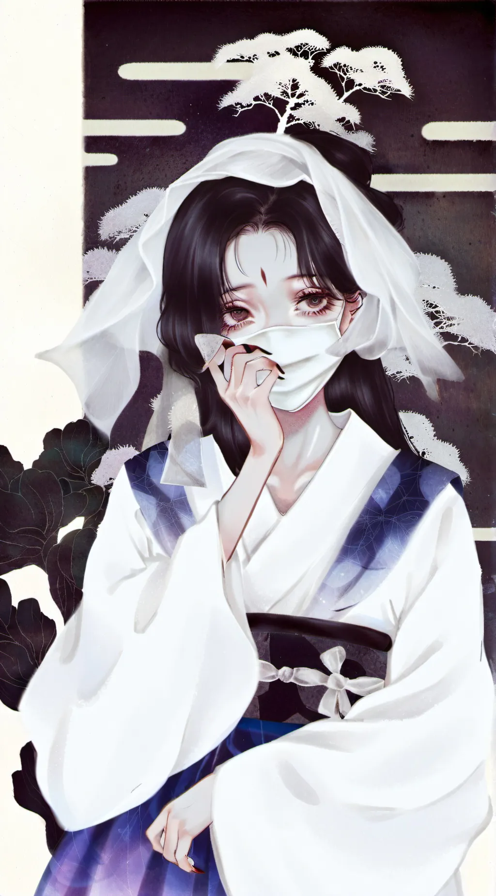 ai character: ✂️~口裂け女~✂️ background