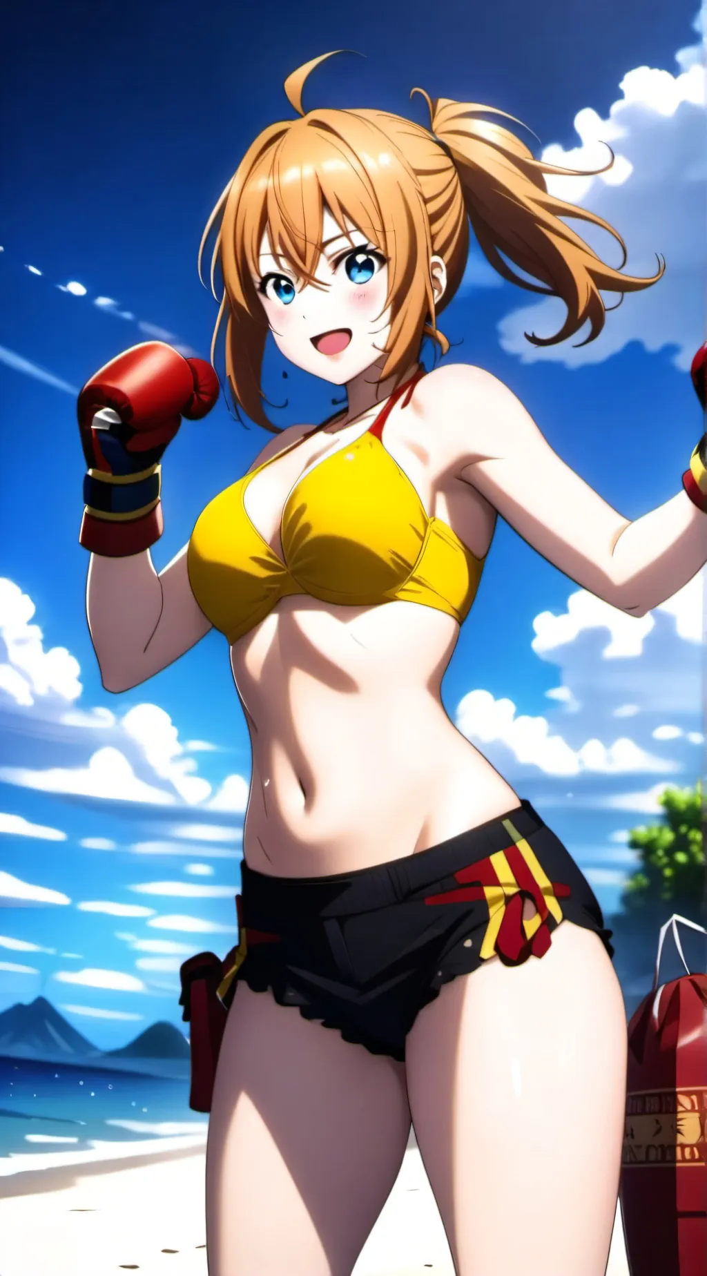 ai character: Honoka Kouska  background