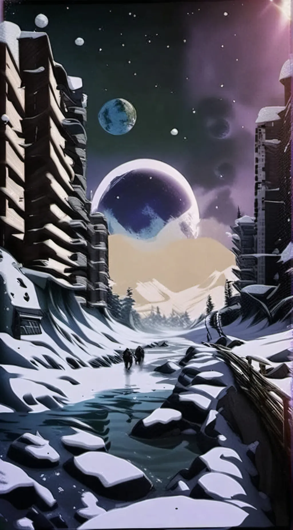 ai character: Murder drones  background