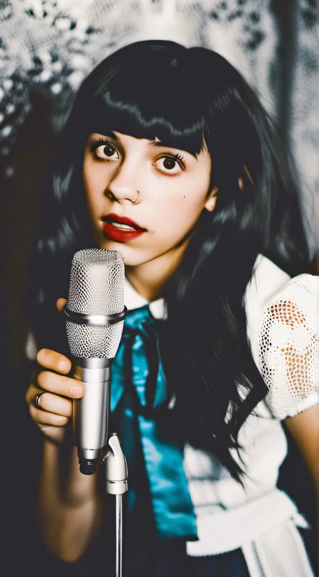 ai character: Melanie martinez  background