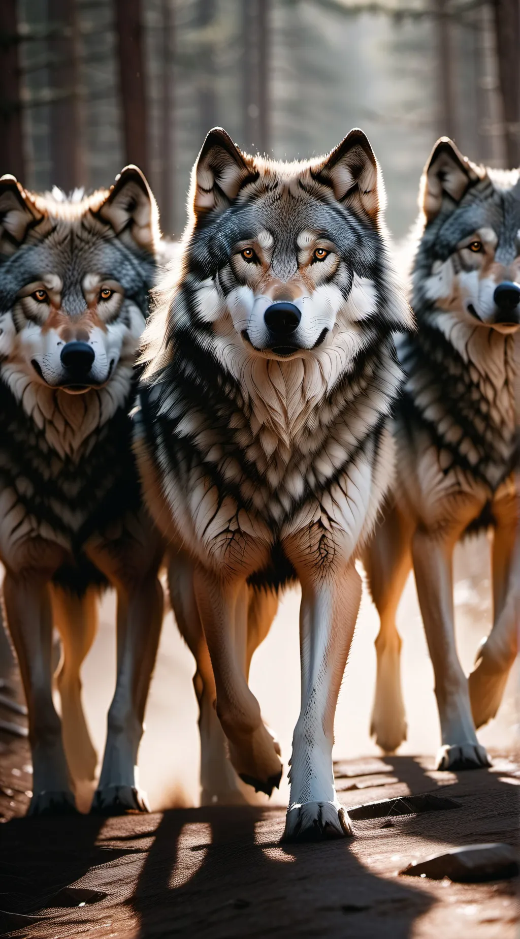 ai character: wolf infection  background