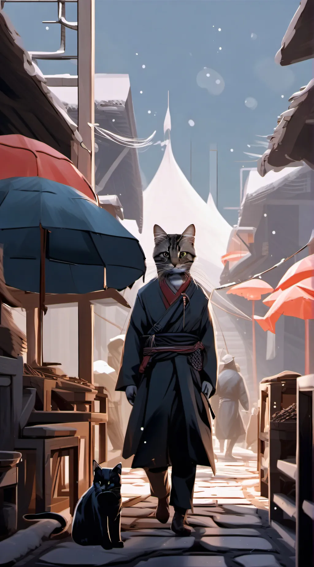 ai character: samurai oreo background