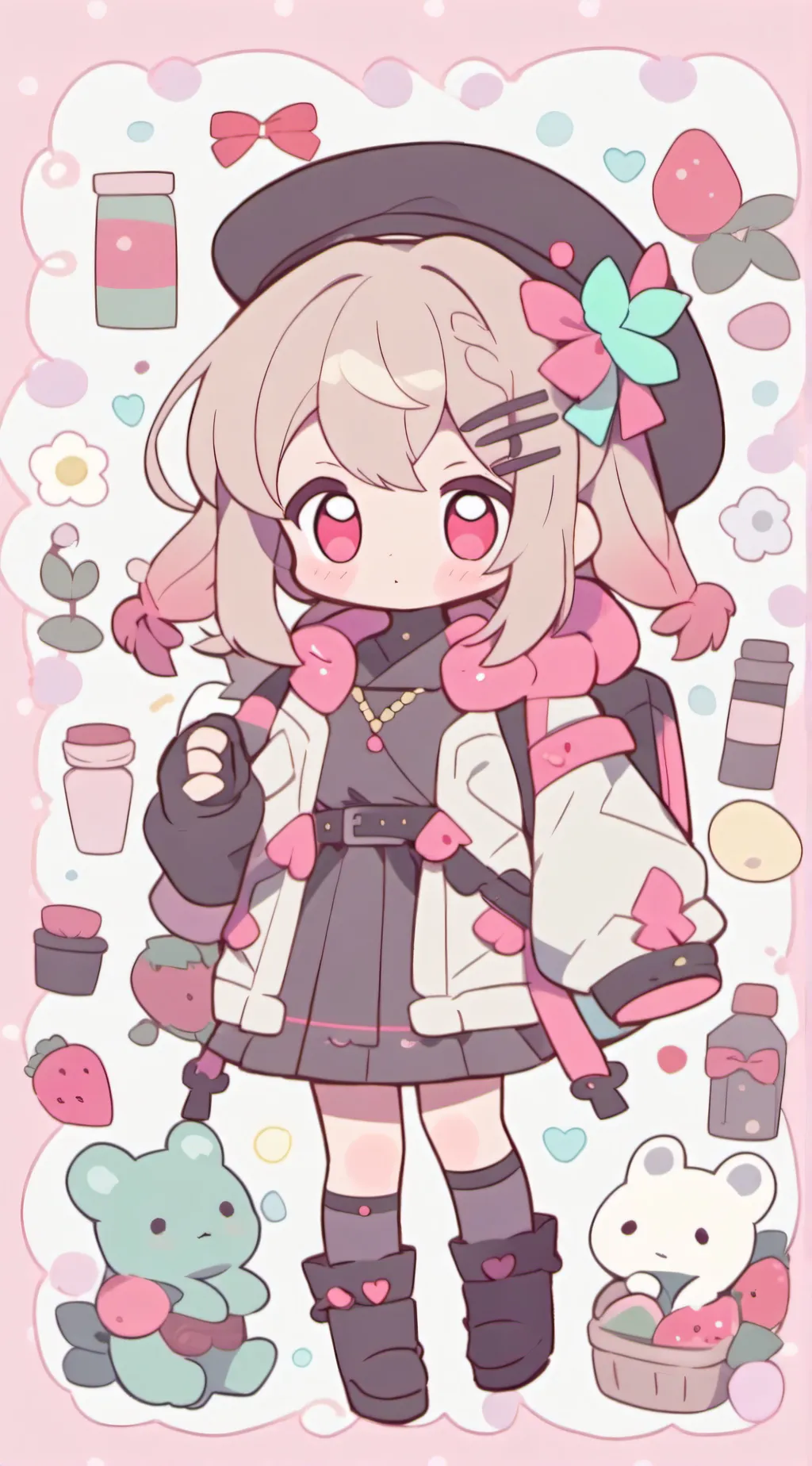 ai character: mha soulmate color background