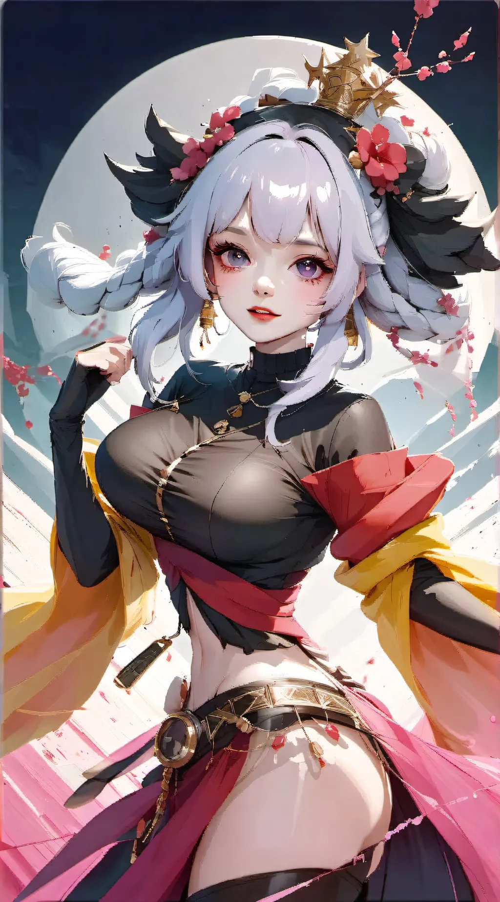 ai character: Sakura goddess 🌸 background