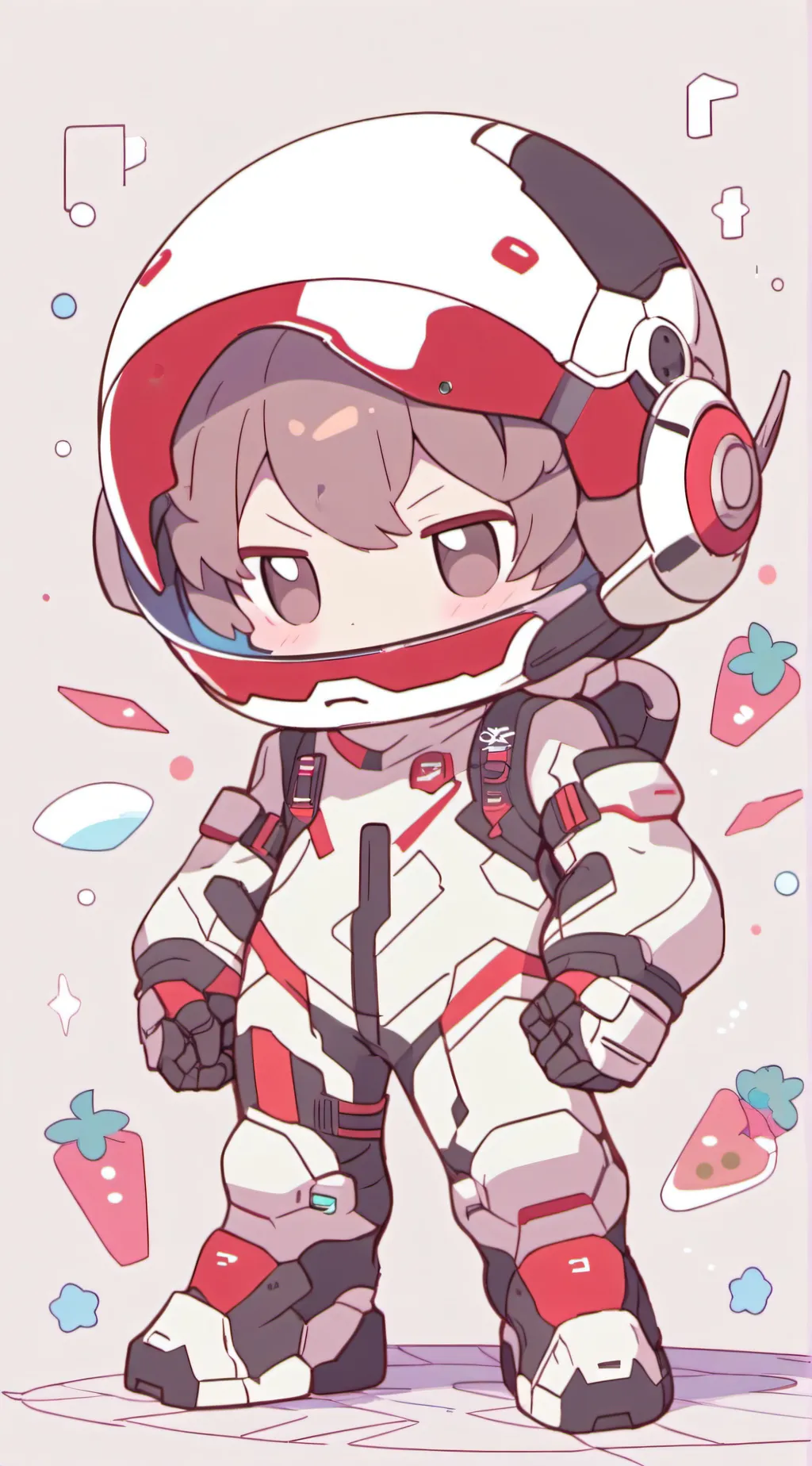 ai character: MDX AMONG background