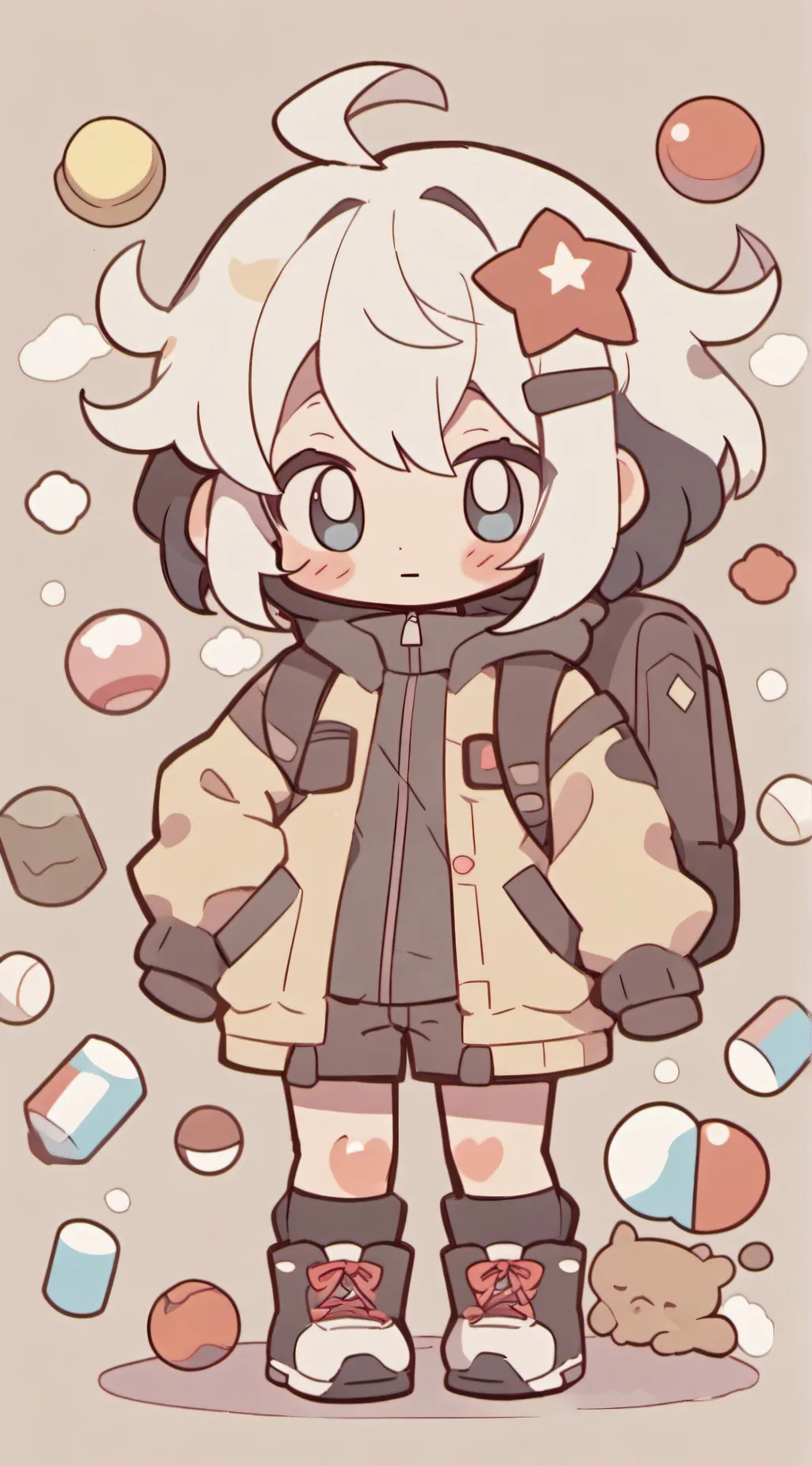 ai character: gumball x balloon background