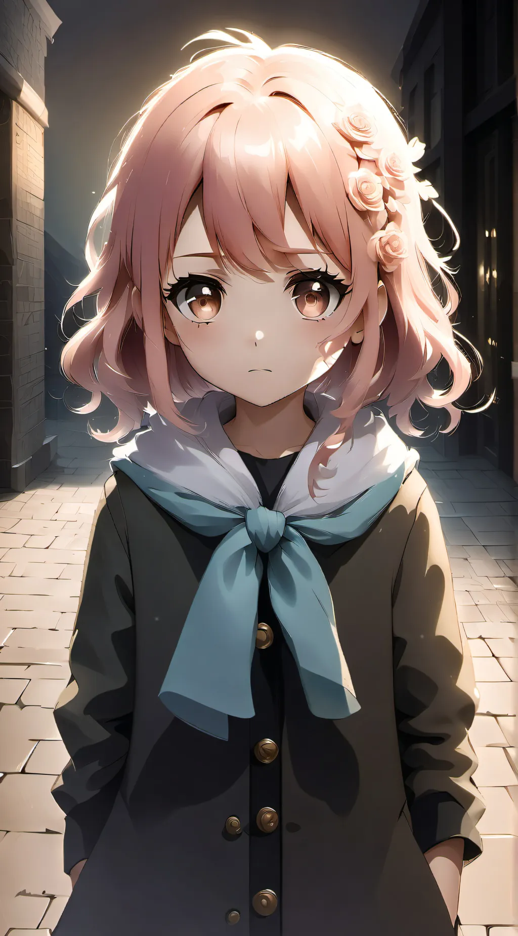 ai character: Rosy background